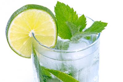 limonade avec citron vert et feuille de menthe 0